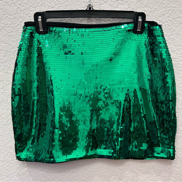 H&M Dresses & Skirts - Green Sequin Skirt B15